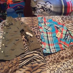 Two 5t long sleeve dress shirts